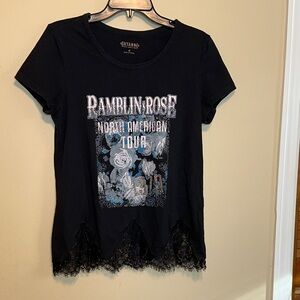 Shyanne Black Ramblin Rose North American Tour Tee
